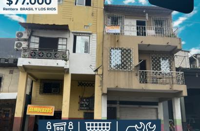 Venta Casa Rentera con 6 departamentos, 2 locales Centro-Sur de Guayaquil
